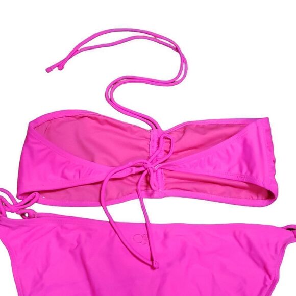 OP Bright Pink 2-pc Bandeau Bikini Set XLARGE - Picture 8 of 16